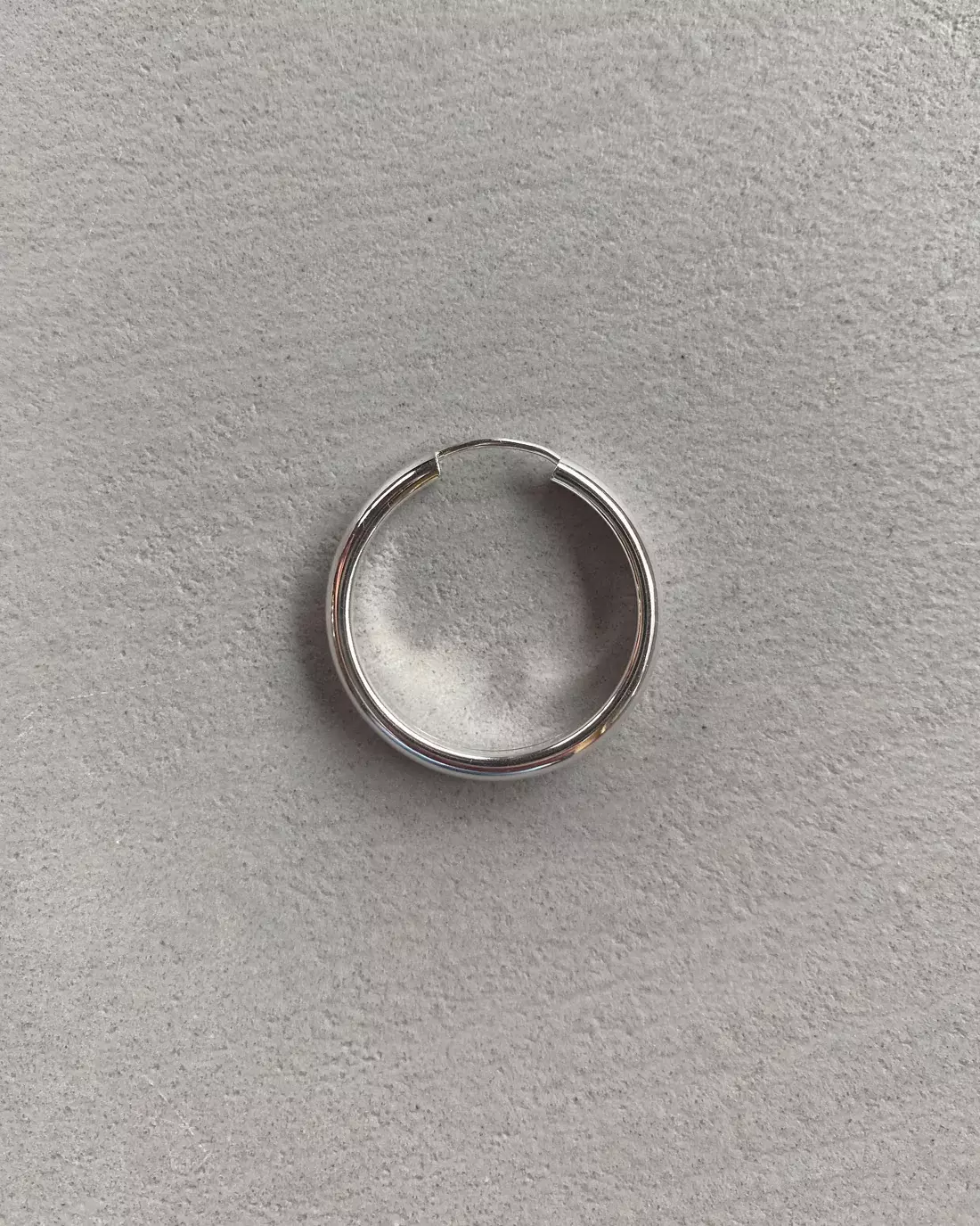 Pikfine Gilda Bold Creole 40 mm Statement Ohrringe Silber